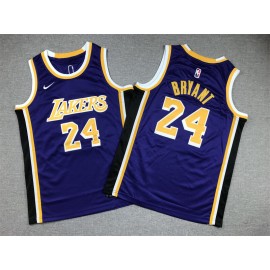 Camiseta Kobe Bryant #24 Los Angeles Lakers Púrpura Niño