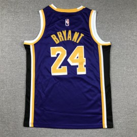 Camiseta Kobe Bryant #24 Los Angeles Lakers Púrpura Niño
