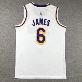 Camiseta LeBron James #6 Los Angeles Lakers Clásico Edición Blanco Niño Camiseta LeBron James #6 Los Angeles Lakers Clásico Edición Blanco Niño