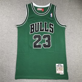 Camiseta Michael Jordan #23 Chicago Bulls 1997/98 Verde Hardwood Classics