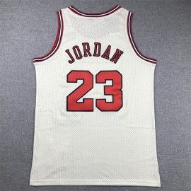 Camiseta Michael Jordan #23 Chicago Bulls Blanco Crema Camiseta Michael Jordan #23 Chicago Bulls Blanco Crema