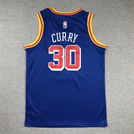 Camiseta Stephen Curry #30 Golden State Warriors 75º Aniversario Azul Niño Camiseta Stephen Curry #30 Golden State Warriors 75º Aniversario Azul Niño