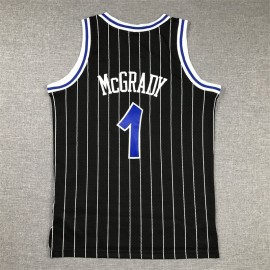Camiseta Tracy McGrady #1 Toronto Raptors Rayas Blanco/Negro Niño Camiseta Tracy McGrady #1 Toronto Raptors Rayas Blanco/Negro Niño