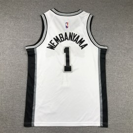 Camiseta Victor Wembanyama #1 San Antonio Spurs 22/23 Blanco Niño Camiseta Victor Wembanyama #1 San Antonio Spurs 22/23 Blanco Niño
