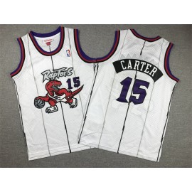 Camiseta Vince Carter #15 Toronto Raptors Blanco Niño