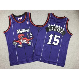 Camiseta Vince Carter #15 Toronto Raptors Púrpura Niño