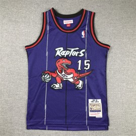 Camiseta Vince Carter #15 Toronto Raptors Púrpura Niño Camiseta Vince Carter #15 Toronto Raptors Púrpura Niño