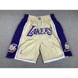 Pantalón Corto De Bolsillo Kobe Bryant #24 Hall Of Fame Oro