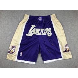 Pantalon Corto De Bolsillo Kobe Bryant #24 Hall Of Fame Púrpura