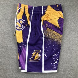 Pantalon Corto De Bolsillo Los Angeles Lakers Swingman Púrpura