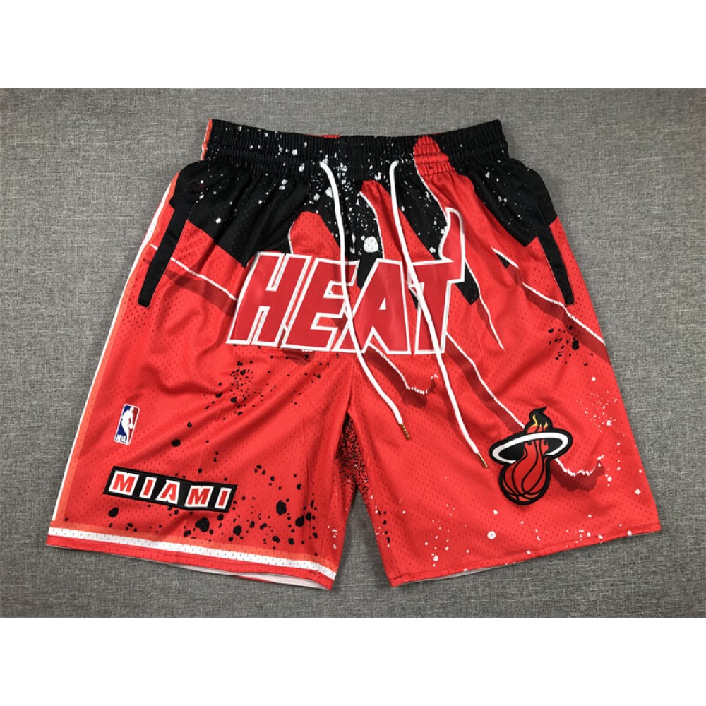 Pantalon Corto De Bolsillo Miami Heat Swingman Rojo