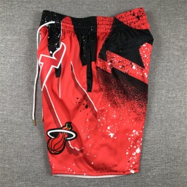 Pantalon Corto De Bolsillo Miami Heat Swingman Rojo