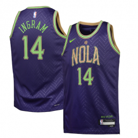 Camiseta Brandon Ingram #14 New Orleans Pelicans 2024 Morado City Edition