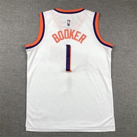 Camiseta Devin Booker #1 Phoenix Suns 2024 Blanco Niño Camiseta Devin Booker #1 Phoenix Suns 2024 Blanco Niño