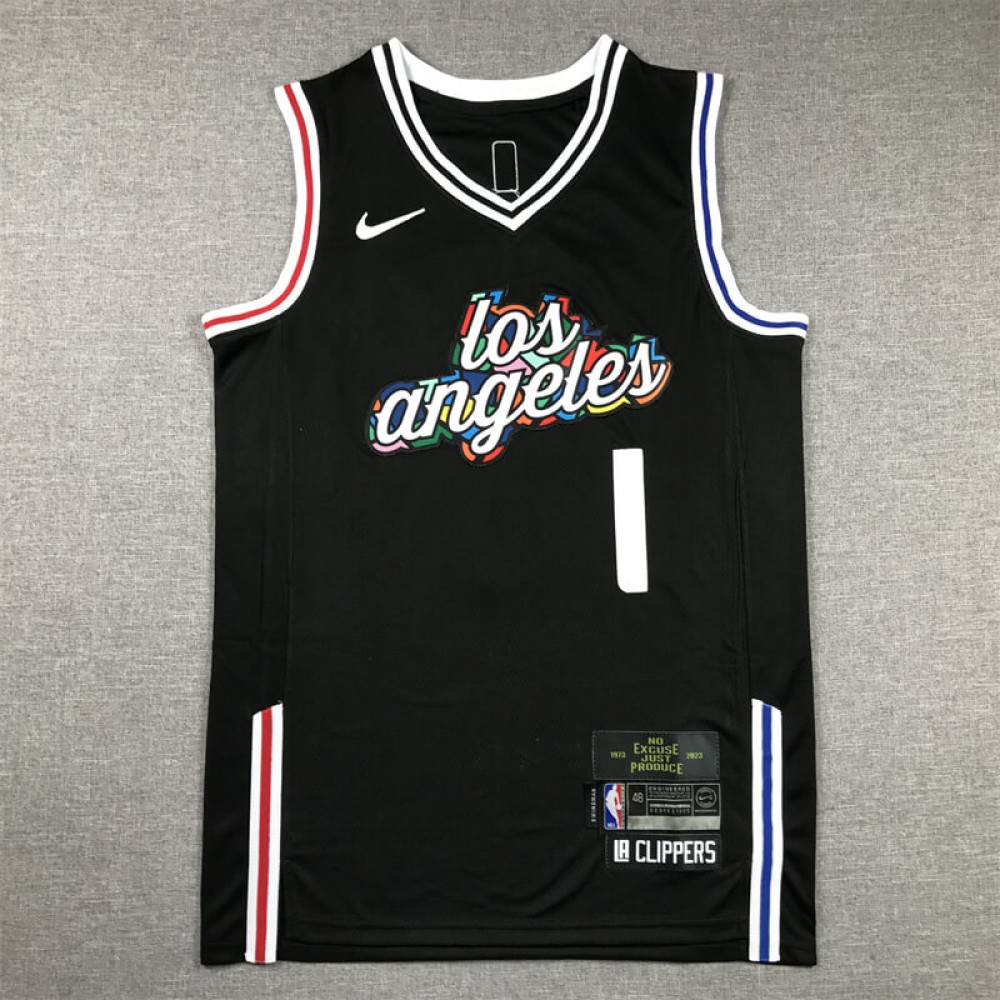 Camiseta James Harden #1 Los Angeles Clippers 2023 City Edition Negro Camiseta James Harden #1 Los Angeles Clippers 2023 City Edition Negro