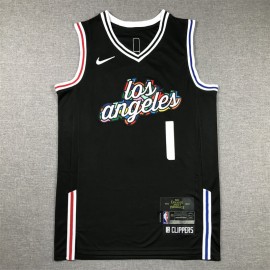 Camiseta James Harden #1 Los Angeles Clippers 2023 City Edition Negro