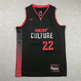 Camiseta Jimmy Butler #22 Miami Heat 2024 Negro City Edition Niño Camiseta Jimmy Butler #22 Miami Heat 2024 Negro City Edition Niño