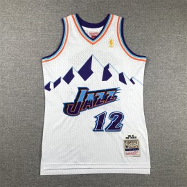 Camiseta John Stockton #12 Utah Jazz Blanco Niño Camiseta John Stockton #12 Utah Jazz Blanco Niño
