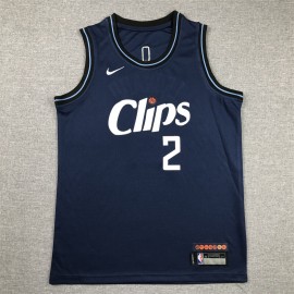 Camiseta Kawhi Leonard #2 Los Angeles Clippers 2024 City Edition Azul Oscuro Niño Camiseta Kawhi Leonard #2 Los Angeles Clippers 2024 City Edition Azul Oscuro Niño