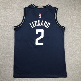 Camiseta Kawhi Leonard #2 Los Angeles Clippers 2024 City Edition Azul Oscuro Niño Camiseta Kawhi Leonard #2 Los Angeles Clippers 2024 City Edition Azul Oscuro Niño
