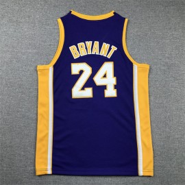 Camiseta Kobe Bryant #24 Los Angeles Lakers 2009 Púrpura V-Neck Niño