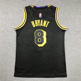 Camiseta Kobe Bryant #8 Los Angeles Lakers Estampado De Serpiente Mamba Negro Niño Camiseta Kobe Bryant #8 Los Angeles Lakers Estampado De Serpiente Mamba Negro Niño