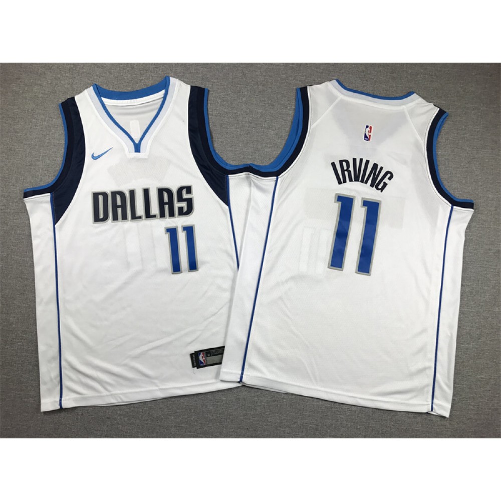 Camiseta Kyrie Irving #11 Dallas Mavericks 2023 Blanco Niño Camiseta Kyrie Irving #11 Dallas Mavericks 2023 Blanco Niño