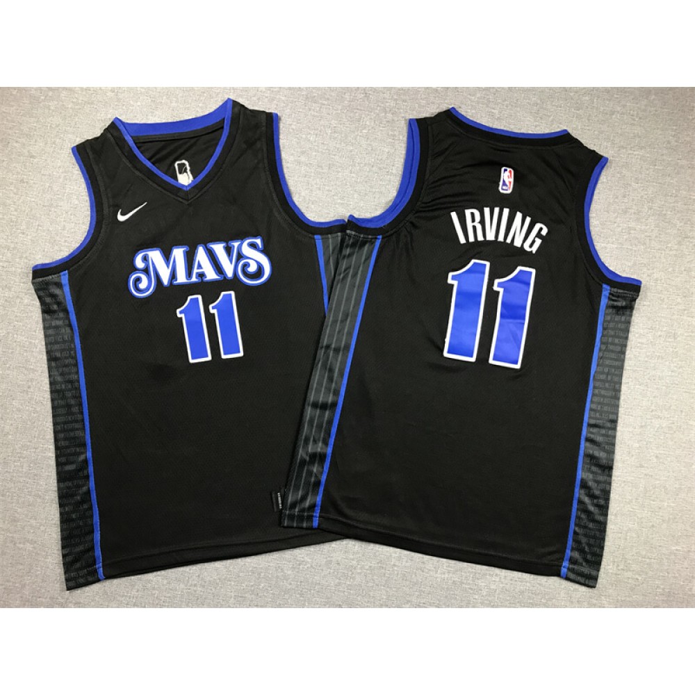 Camiseta Kyrie Irving #11 Dallas Mavericks 2024 City Edition Negro Niño Camiseta Kyrie Irving #11 Dallas Mavericks 2024 City Edition Negro Niño