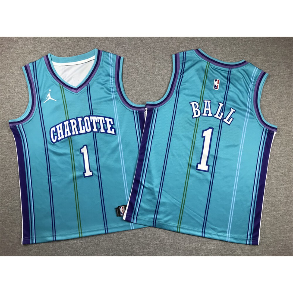 Camiseta LaMelo Ball #1 Charlotte Hornets 2024 Edición Clásico Verde Niño Camiseta LaMelo Ball #1 Charlotte Hornets 2024 Edición Clásico Verde Niño