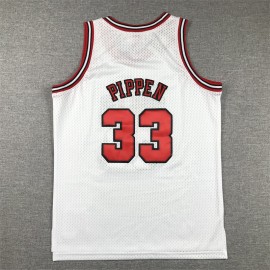 Camiseta Scottie Pippen #33 Chicago Bulls 1997/98 Blanco Hardwood Classics Niño