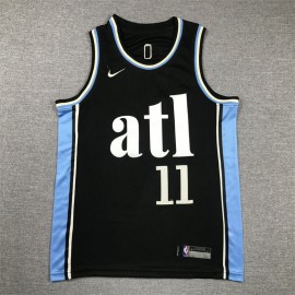 Camiseta Trae Young #11 Atlanta Hawks 2024 City Edition Negro Niño Camiseta Trae Young #11 Atlanta Hawks 2024 City Edition Negro Niño