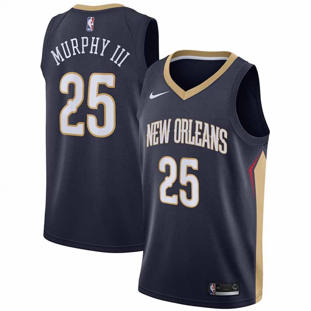 Camiseta Trey Murphy III #25 New Orleans Pelicans 2024 Azul Marino Icon Edition Camiseta Trey Murphy III #25 New Orleans Pelicans 2024 Azul Marino Icon Edition