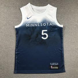 Camiseta Anthony Edwards #5 Minnesota Timberwolves 2024 City Edition Azul Niño Camiseta Anthony Edwards #5 Minnesota Timberwolves 2024 City Edition Azul Niño