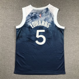 Camiseta Anthony Edwards #5 Minnesota Timberwolves 2024 City Edition Azul Niño Camiseta Anthony Edwards #5 Minnesota Timberwolves 2024 City Edition Azul Niño