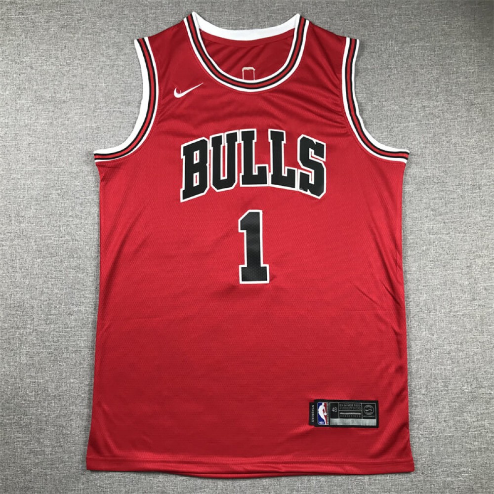 Camiseta Derrick Rose #1 Chicago Bulls Rojo Camiseta Derrick Rose #1 Chicago Bulls Rojo