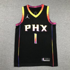 Camiseta Devin Booker #1 Phoenix Suns Negro Statement Edition Niño Camiseta Devin Booker #1 Phoenix Suns Negro Statement Edition Niño