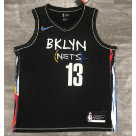 Camiseta James Harden #13 Brooklyn Nets Negro City Edition