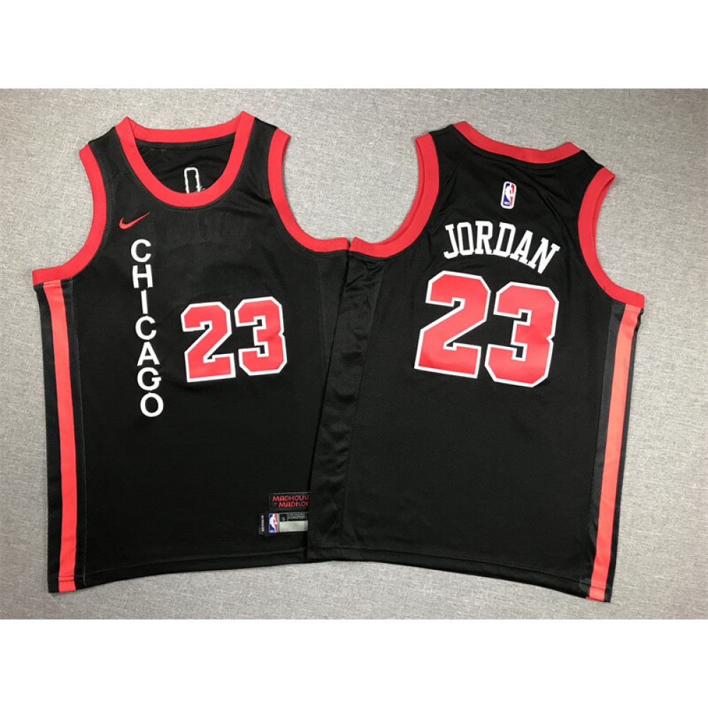 Camiseta Michael Jordan #23 Chicago Bulls 2024 Negro City Edition Niño Camiseta Michael Jordan #23 Chicago Bulls 2024 Negro City Edition Niño