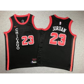 Camiseta Michael Jordan #23 Chicago Bulls 2024 Negro City Edition Niño
