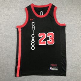 Camiseta Michael Jordan #23 Chicago Bulls 2024 Negro City Edition Niño Camiseta Michael Jordan #23 Chicago Bulls 2024 Negro City Edition Niño