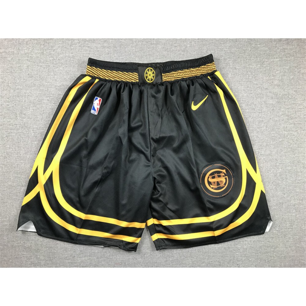 Pantalon Corto Golden State Warriors 2024 City Edition Negro