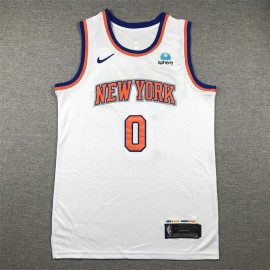 Camiseta Donte DiVincenzo #0 New York Knicks 2024 Blanco