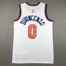 Camiseta Donte DiVincenzo #0 New York Knicks 2024 Blanco Camiseta Donte DiVincenzo #0 New York Knicks 2024 Blanco
