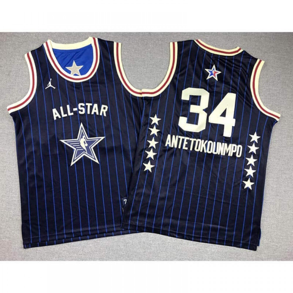 Camiseta Giannis Antetokounmpo #34 All Star 2024 Azul Niño Camiseta Giannis Antetokounmpo #34 All Star 2024 Azul Niño