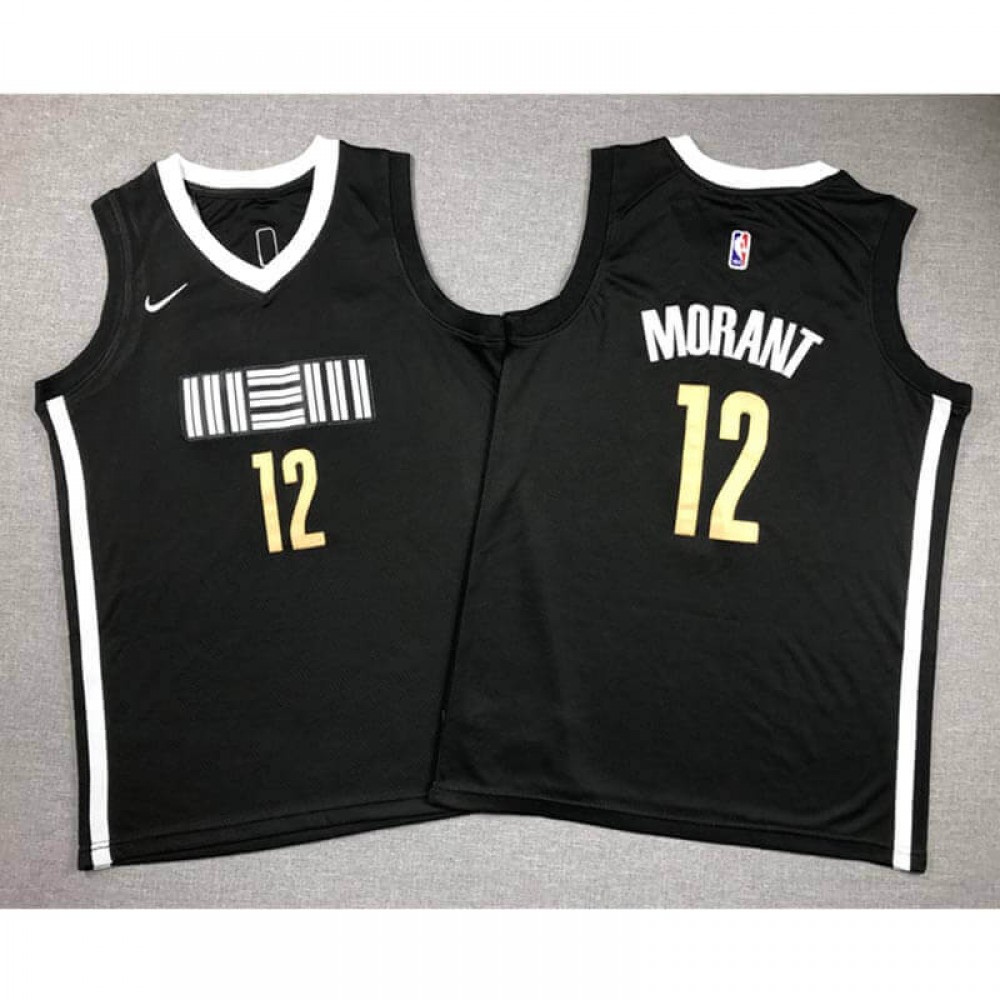 Camiseta Ja Morant #12 Memphis Grizzlies 2024 Negro City Edition Niño Camiseta Ja Morant #12 Memphis Grizzlies 2024 Negro City Edition Niño