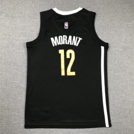 Camiseta Ja Morant #12 Memphis Grizzlies 2024 Negro City Edition Niño Camiseta Ja Morant #12 Memphis Grizzlies 2024 Negro City Edition Niño