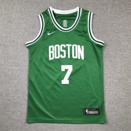 Camiseta Jaylen Brown #7 Boston Celtics Verde Niño Camiseta Jaylen Brown #7 Boston Celtics Verde Niño