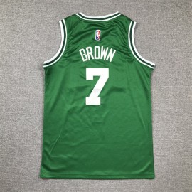 Camiseta Jaylen Brown #7 Boston Celtics Verde Niño Camiseta Jaylen Brown #7 Boston Celtics Verde Niño