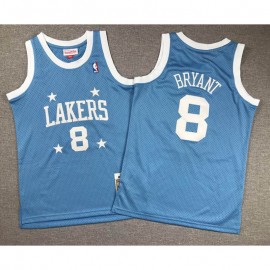 Camiseta Kobe Bryant #8 Los Angeles Lakers Azul Retro Niño