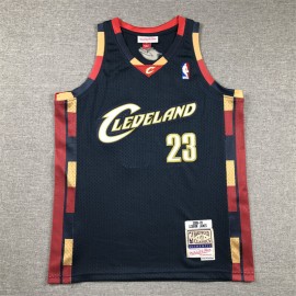 Camiseta Lebron James #23 Cleveland Cavaliers Azul Oscuro Retro Niño Camiseta Lebron James #23 Cleveland Cavaliers Azul Oscuro Retro Niño